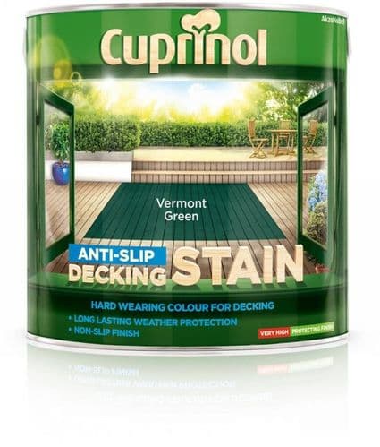 Cuprinol Anti Slip Decking Stain 2.5L - Vermont Green