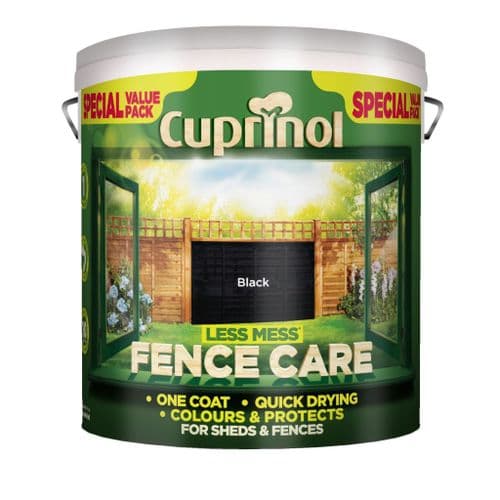 Cuprinol Less Mess Fence Care 6L - Black