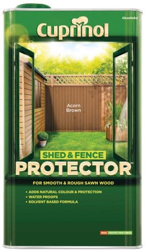 Cuprinol Shed & Fence Protector 5L - Acorn Brown