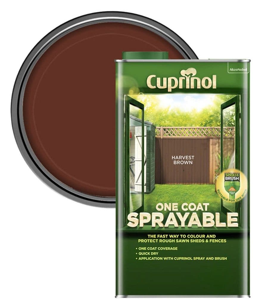 Cuprinol Sprayable Fence Treatment 5L Harvest Brown
