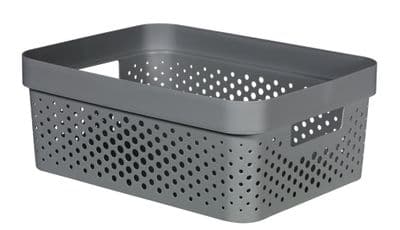 Curver Infinity Dots Box - 11L Dark Grey