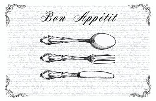 d-c-fix® Bon Appetit Transparent Wipe Clean Placemat - Pack 12