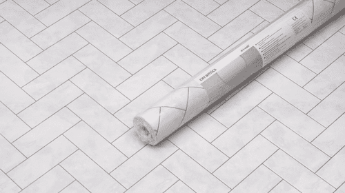 d-c-fix® Ceramics 3D Wallpaper - Metallic Chevron