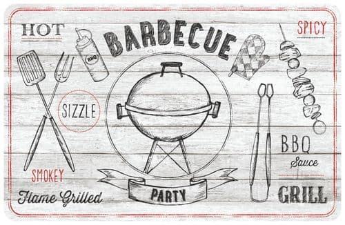 d-c-fix® Rio BBQ Off Whitet Wipe Clean Placemat - Pack 13