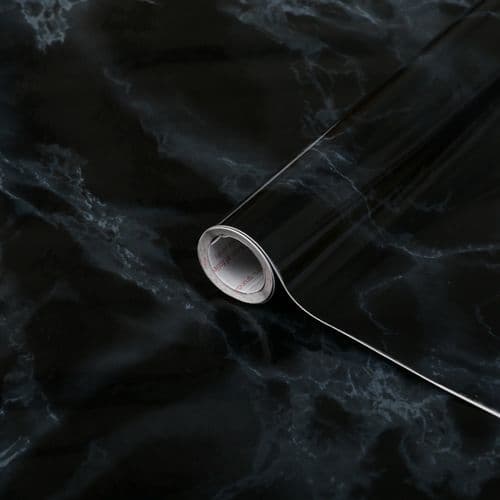 d-c-fix® Self Adhesive Film - Black Marble - 45cm x 2m
