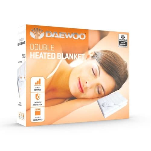 Daewoo Electric Heated Blanket - Double 120 x 135cm