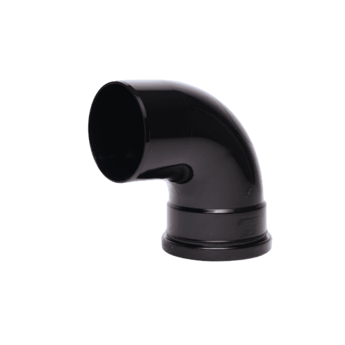 Davant Single Socket 92° Bend Black - 110mm