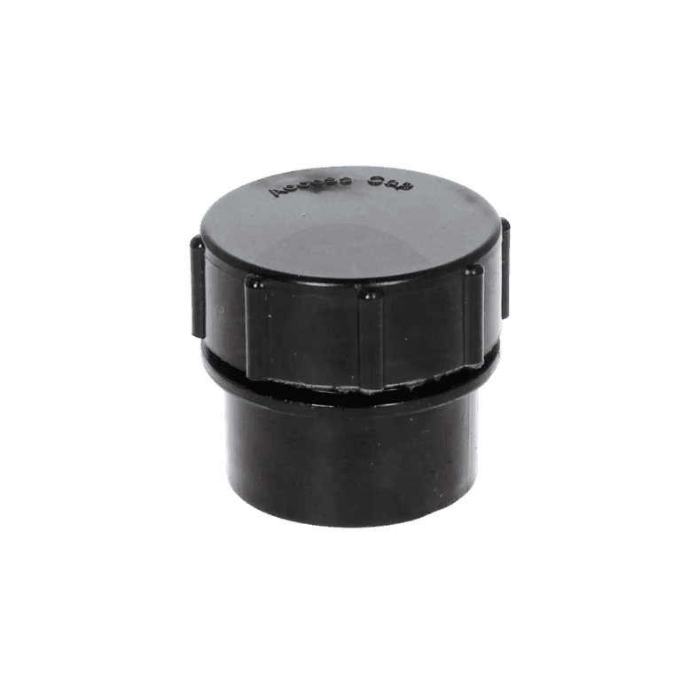 Davant - Solvent Weld Screwed Access Plug Black - 40mm