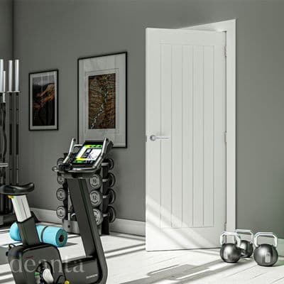 Deanta Ely White Primed Door - 1981 x 762mm