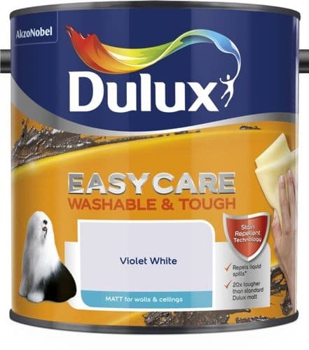 Dulux Easycare Matt 2.5L - Violet White