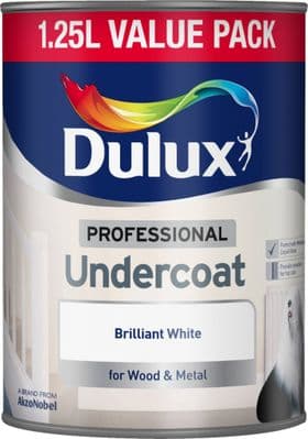 Dulux Professional Undercoat 1.25L - Brilliant White