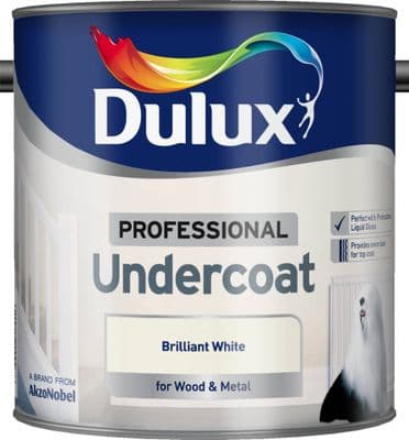 Dulux Professional Undercoat 2.5L - Brilliant White
