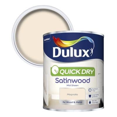 Dulux Quick Dry Satinwood 750ml - Magnolia
