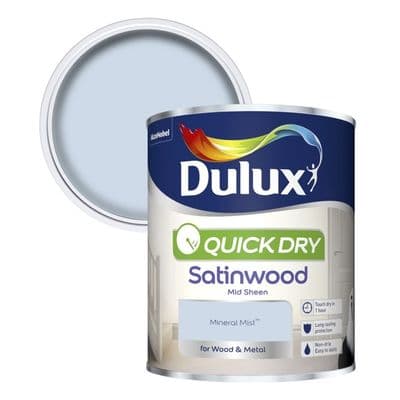 Dulux Quick Dry Satinwood 750ml - Mineral Mist