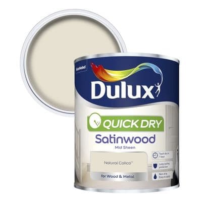 Dulux Quick Dry Satinwood 750ml - Natural Calico