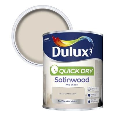 Dulux Quick Dry Satinwood 750ml - Natural Hessian