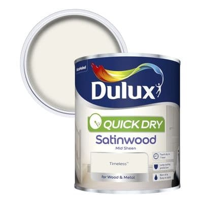 Dulux Quick Dry Satinwood 750ml - Timeless