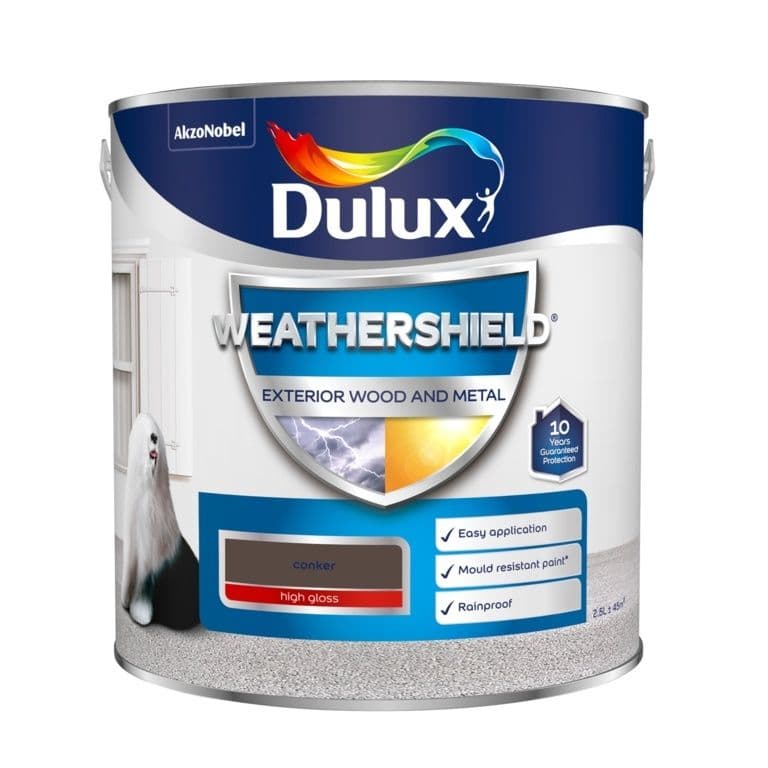 Dulux Weathershield Exterior Gloss 2 5L Conker