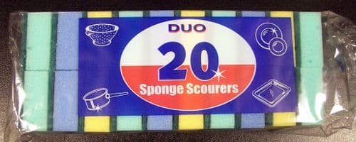 Duo Sponge Scourers - Pack 20