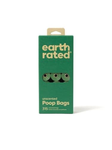 Earth Rated 315 Poop Bags - 21 Rolls Unscented