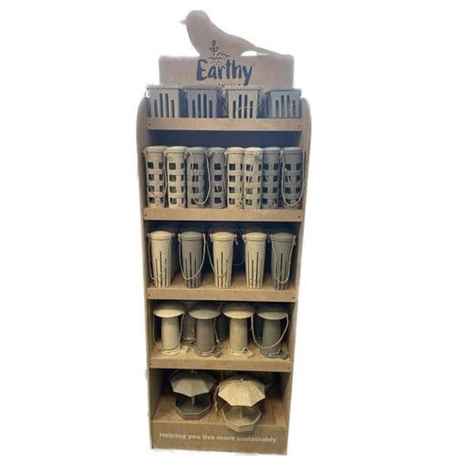 Earthy Sustainable Bird Feeder Display Unit