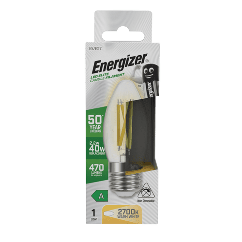 Energizer E27 A Rated Candle 2700k - 2.2w