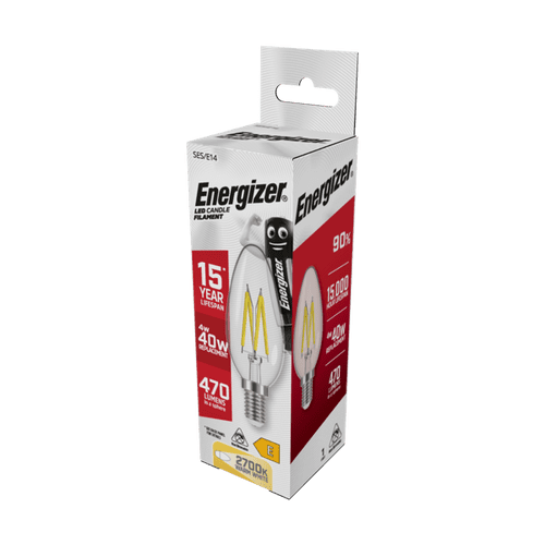 Energizer Filament LED Candle SES E14 2700k - 4w
