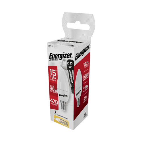 Energizer LED Candle Warm White E14 - 5.2w 470lm
