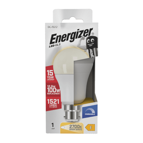 Energizer LED GLS B22 Dimmable 12.6w - 1521lm
