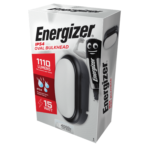 Energizer LED Oval Bulkhead IP54 - 15w 4000k Cool White