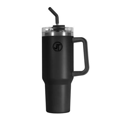Eurosonic Double Walled Vacuum Mug With Handle - 40oz Black