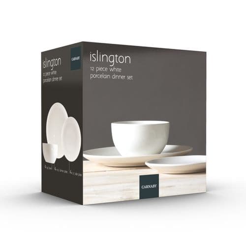 Eurosonic Islington Coupe White Dinner Set - 12 Piece