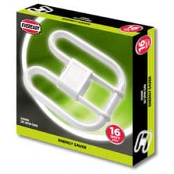 Eveready 2D Lamp 16W 2 PIN 240V CFL - Warm White