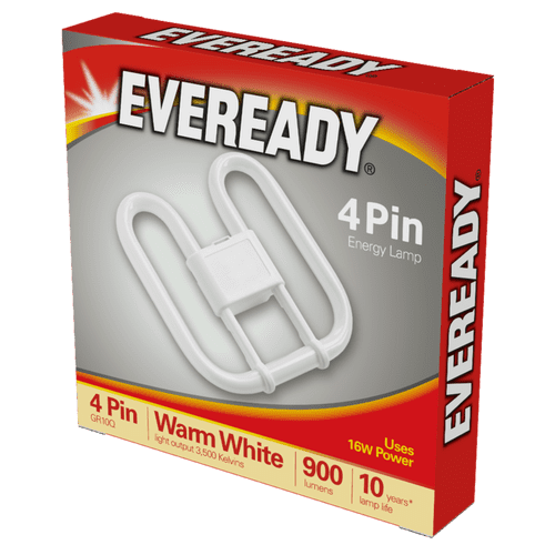 Eveready 2D Lamp 16W 4 PIN 240V CFL