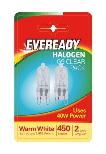 Eveready G9 Capsule Clear BL2 40W