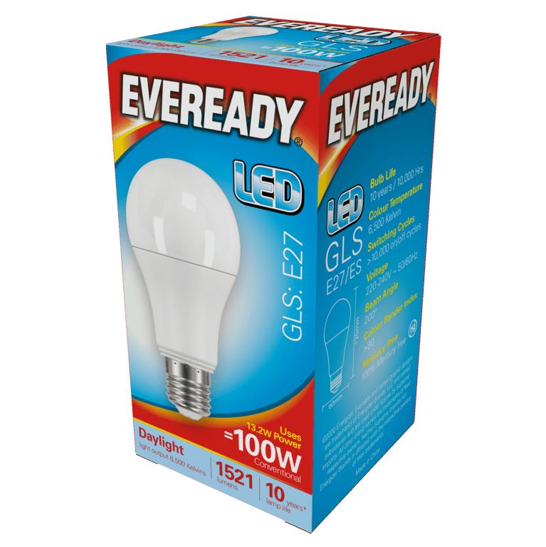 Eveready LED GLS 14w 1560lm Daylight 6500k E27