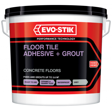 Evo-Stik Floor Tile Adhesives & Grout For Concrete Floors (Select Size)