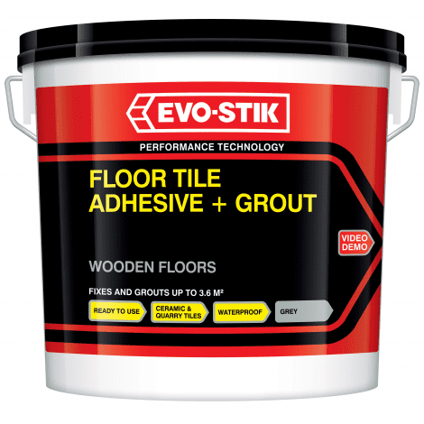 Evo-Stik Floor Tile adhesives & Grout For Wooden Floors 5LTR