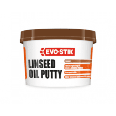 Evo-Stik Linseed Oil Putty Brown 1kg