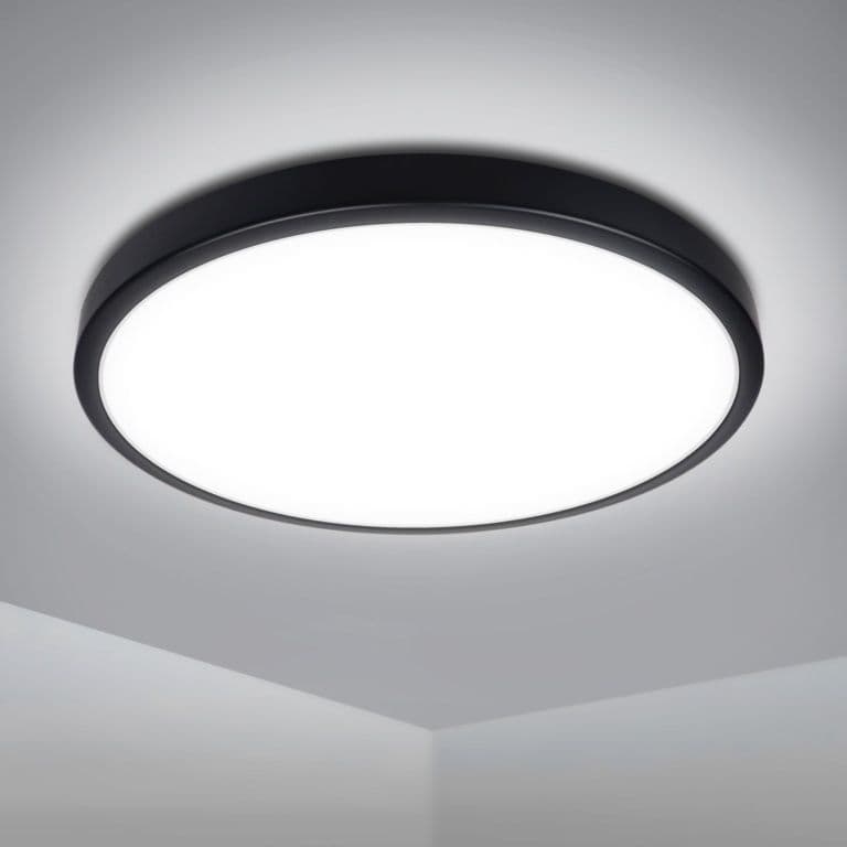 Extrastar 18W LED Bathroom Ceiling Light - Black
