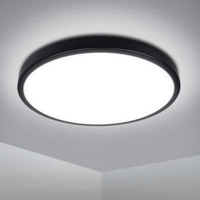 Extrastar 18W LED Bathroom Ceiling Light - Black