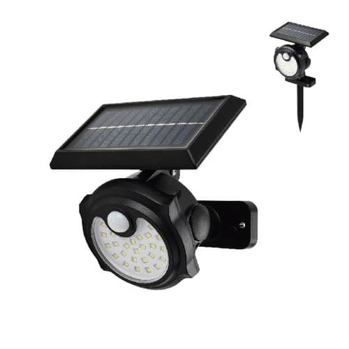 Extrastar Solar LED Flood Light With PIR - 3.7w