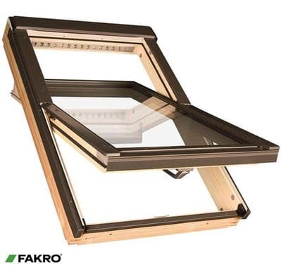 Fakro Pine Centre Pivot Window - 55 x 78cm