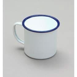 Falcon Traditional Enamel White Mug - 8cm x 284ml