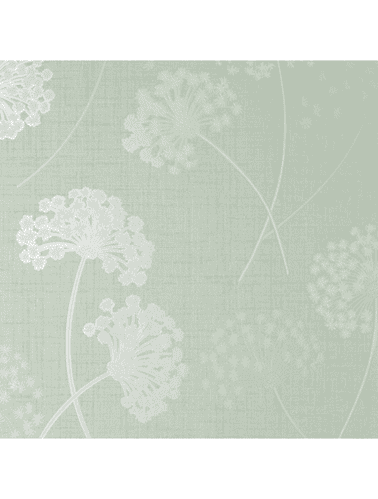 Fine Decor - Grace Allium Green Metallic Floral Texture FD43282 Wallpaper