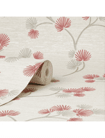 Fine Decor Kira Trail Red FD43311 Wallpaper