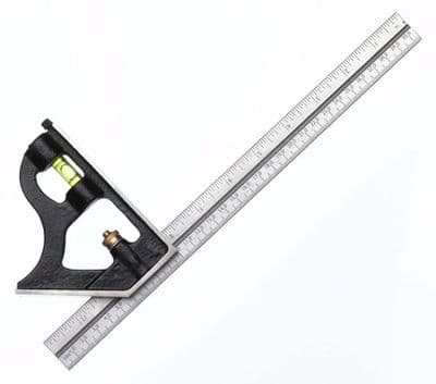 Fisher Cast Iron Combination Square - English & Metric Markings - 12