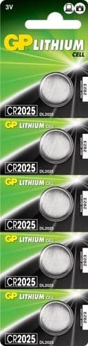 GP Lithium Button Cell Battery - CR2025 Card 5