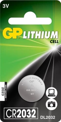 GP Lithium Button Cell Battery - CR2032 Single