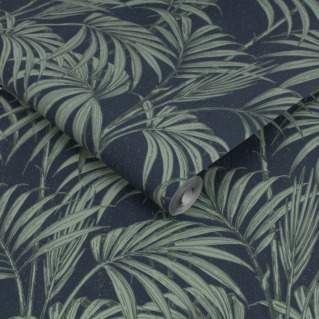 Graham and Brown Julien MacDonald Honolulu Navy 112086 Wallpaper